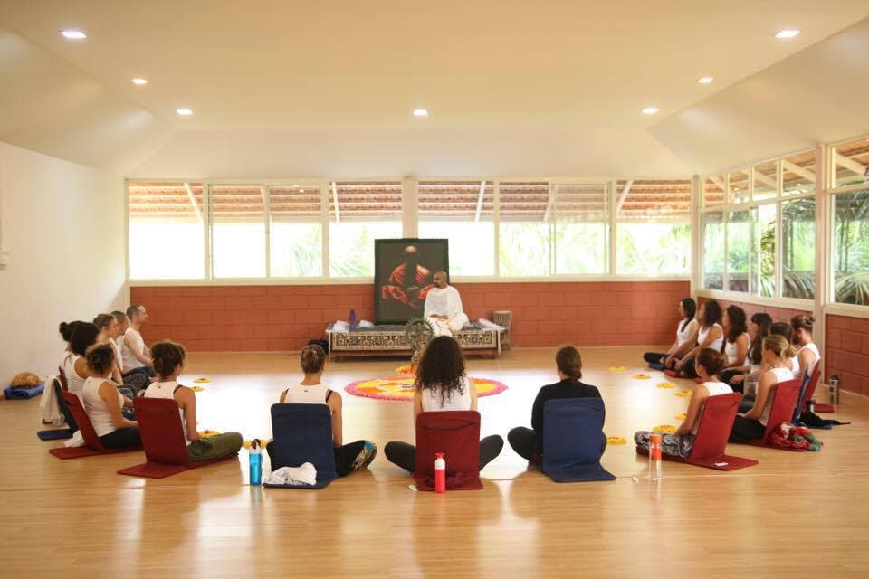 Yoga TTC Meditation Circle with Mandala — Gurukulam, Mysore
